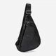 Сумка слинг через плечо мужская из натуральная кожи Vintage leather-20696 Черная - изображение 1