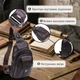 Сумка слинг через плечо мужская из натуральная кожи Vintage leather-21306 Коричневая - изображение 17