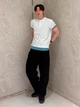 Джинсы Regular Fit мужские Uniqlo 976908417 32 Черные (1160068675) - изображение 7
