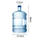 Контейнер для води BJ Pure, диспенсер для води з харчового полікарбонату, контейнер для мінеральної води для кулерів для води, чайних столиків та барних автоматів, портативний контейнер для зовнішнього використання з ручкою, велика місткість 19 л - изображение 4