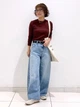 Лонгслив длинный женский Uniqlo 184201004 S Коричневый (1159864937) - изображение 3
