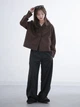 Куртка демисезонная короткая женская Uniqlo 745471728 XL Коричневая (1159954441) - изображение 4