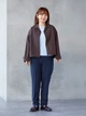 Куртка демисезонная короткая женская Uniqlo 745471728 XL Коричневая (1159954441) - изображение 5
