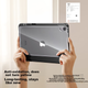 Чехол Shanmo для iPad 10 и 11 поколения 2022/2025 акриловый с держателем стилуса, прозрачно-серый - изображение 5