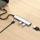 Хаб Satechi 4-in-1 USB-C Slim Multiport Adapter 4K Silver - зображення 2