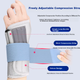Электрическая согревающая фиксация запястья Borsu Medical для лечения тендинита, поддержка запястного сустава при растяжениях связок левой руки. - изображение 6