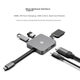 JD Jingzao USB Type-C 6-в-1 док-станция для iPad/Apple MacBook, HDMI-адаптер для дисплея 4K, кабель-разветвитель данных - изображение 7