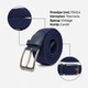 Ремень мужской тканевый Vintage leather-20524 105 см Синий - изображение 8