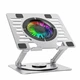 Підставка Wozinsky CoolBase RGB охолоджуюча з обертанням 360° для ноутбука і планшета Silver (5907769387708) - зображення 2