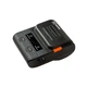 Портативный термопринтер UKRMARK DP30BK, USB/Bluetooth, рулоны 20-75 мм, для чеков/этикеток, черный, печать на термобумаге и полимерных этикетках - изображение 4