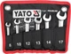 Набір комбінованих ключів YATO короткі з тріскачкою та шарніром 6 шт. (YT-16977) - зображення 1