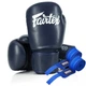 Боксерские перчатки Fairtex искусственная кожа 12 унций синие - изображение 1