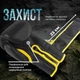Боксерські рукавиці Active Point штучна шкіра 10 унцій чорні жовті - зображення 4