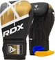 Боксерские перчатки RDX PU 16 унций Золотые - изображение 1