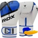 Боксерские перчатки RDX PU 16 унций Синие с капой в комплекте - изображение 1