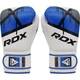 Боксерские перчатки RDX PU 16 унций Синие с капой в комплекте - изображение 3