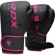 Боксерские перчатки RDX PU 12 oz Розовые с капой в комплекте - изображение 1