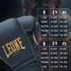 Боксерські рукавиці Leone штучна шкіра 10 унцій сині з капою - зображення 10
