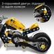 Конструктор LEGO Technic Жовтий мотоцикл 151 деталь Пластик 42225 - зображення 4