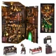 Бук Нук Дім магії Гаррі Поттера 3D Інтер'єрний конструктор The House of Magic Book Nook SL-08 - изображение 9