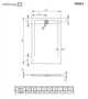 Душевой поддон RADAWAY Teos F 140x70 цвет черный HTF14070-54 - изображение 2