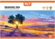 Набор тетрадей для рисования Yes Orange Line A4 28 листов на скобе с перфорацией 4 шт (130617) (4823133101620) - изображение 2