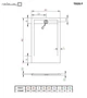 Душовий піддон RADAWAY Teos F 150x80 колір антрацит HTF15080-64 - зображення 2