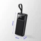 Повербанк 30000 mah мощный павербанк для роутера powerbank с фонариком и быстрой зарядкой 22.5w к вай фай роутеру умб для телефона смартфона - изображение 4