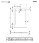 Душовий піддон RADAWAY Teos F 180x70 колір антрацит HTF18070-64 - зображення 2