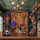 Бук Нук Чарівна студія Інтер'єрний конструктор Magic Studio DIY Wooden Book Nook Kit SQ-54 - изображение 12