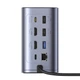 Док-станция Baseus NU1 Air Spacemate hub 12в1 USB-C - 2xHDMI 4K@60Hz 2xUSB-C 10Gb/s 2xUSB-A 5Gb/s 2xUSB-A (480Mb/s) RJ45 SD/microSD 3.0 USB-C (PD) (69 - изображение 2