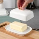 Масленка Vilde с деревянной ручкой керамическая белая (5904316481445) - изображение 5