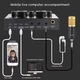 Мікрофон конденсаторний BM-800 з USB звуковою картою V8 — комплект для стріму, геймінгу та подкастів, золотистий - зображення 13