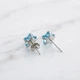Сережки-пусети «Зірочка» з кристалом Swarovski Xuping - изображение 2