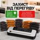 Вакууматор для сухих и влажных продуктов, вакуумный упаковщик со встроенным ножом + 10 пакетов - изображение 4