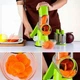 Ручна овочерізка-терка Мультіслайсер для овочів і фруктів Kitchen Master Зелений (11339) - зображення 2