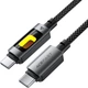Кабель Acefast C21-03, Type-C to Type-C, 60W, Nylon, Aluminum Alloy connectors, 1.2 м Black (6974316284666) - изображение 2