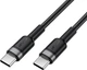 Кабель Acefast C22-03, Type-C to Type-C, 60W, 3A, Nylon Braid, Aluminum Alloy + TPE connectors, 1.2 м Black (6974316285137) - изображение 2