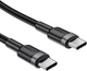 Кабель Acefast C22-03, Type-C to Type-C, 60W, 3A, Nylon Braid, Aluminum Alloy + TPE connectors, 1.2 м Black (6974316285137) - изображение 3
