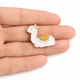 Значок (пин) BROCHE брошь бижутерия Животные Альпака белый BRGV114364 - изображение 4