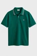 Чоловіче зелене поло COLLAR TIPPING Gant L 2014119 - зображення 1