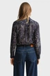 Жіноча темно-синя сорочка з візерунком FLORAL Gant 34 4300662 - изображение 3