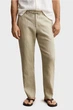 Чоловічі бежеві лляні брюки Gant M 1504040 - изображение 1