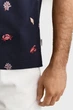 Чоловіче темно-синє поло EMBROIDERED Gant M 2014100 - изображение 5