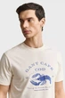 Чоловіча біла футболка GRAPHIC Gant L 2003425 - изображение 4