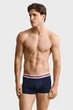 Чоловічі темно-сині боксери (3 шт) STRIPED WAISTBAND TRUNK Gant S 902613073 - изображение 2