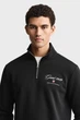 Чоловіча чорна спортивна кофта GRAPHIC Gant S 2067095 - изображение 4