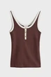 Жіноча коричнева майка CONTRAST Gant S 4201341 - изображение 5
