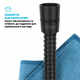 Шланг для душа DROP SH-HM150-MID-BL - из нержавеющей стали 150 см черный - изображение 4
