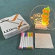 Светильник ночник LED доска для заметок 20 см круглая USB питание маркер AND 5803 для идей - изображение 3